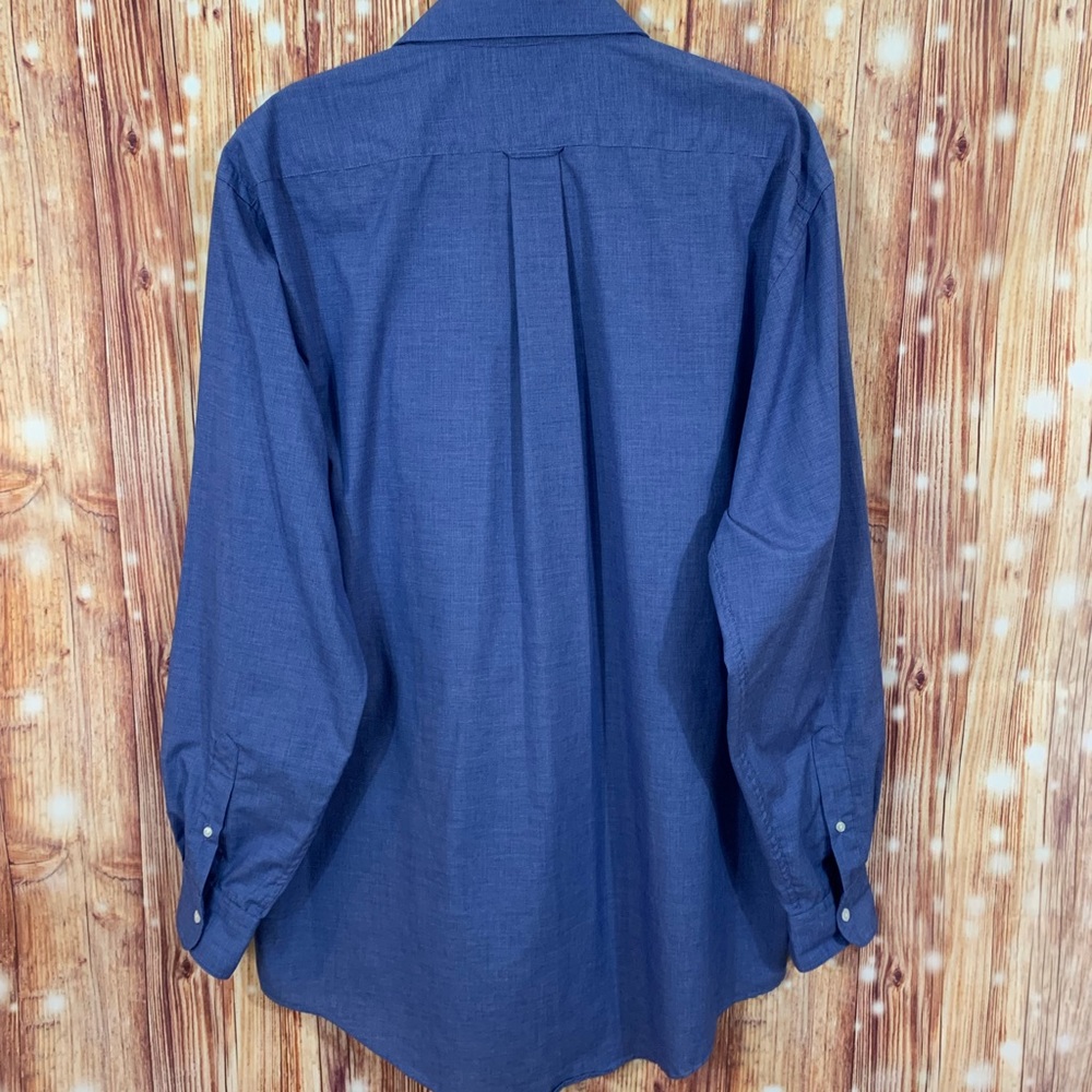 Alexander Lloyd Chambray Button Down Shirt 16 1/2 - Picture 3 of 6